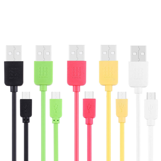 HAWEEL 1m High Speed 35 Cores Micro USB to USB Data Sync Charging Cable(Black)