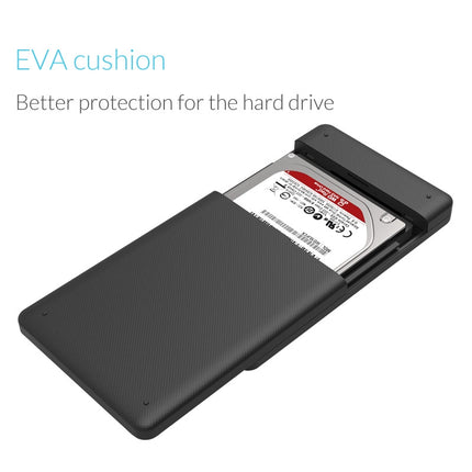 ORICO 2577U3 Grid Texture Design 2.5 inch ABS USB 3.0 Hard Drive Enclosure Box(Black)
