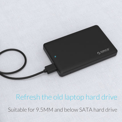 ORICO 2577U3 Grid Texture Design 2.5 inch ABS USB 3.0 Hard Drive Enclosure Box(Black)
