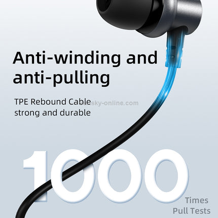 JOYROOM JR-EL115 Metal In-ear Wired Control Earphone (Grey)