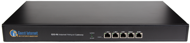 Guest Internet GIS-R6 Managed WiFi Dual-WAN Secure Internet Hotspot Gateway - Speed 200Mb/s