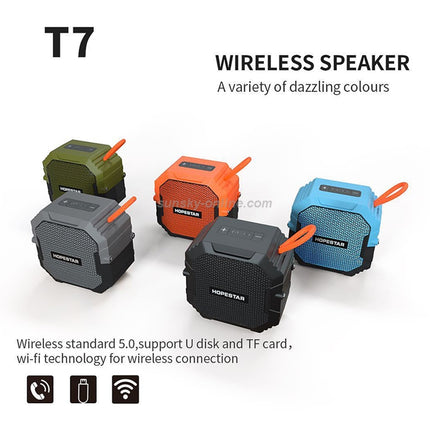 HOPESTAR T7 Portable Outdoor Bluetooth Speaker(Black)