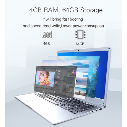 Jumper EZbook S5 Laptop, 14.0 inch, 4GB+64GB, Windows 10 Intel N3350 / Z8350 / Z8300(Dark Gray)