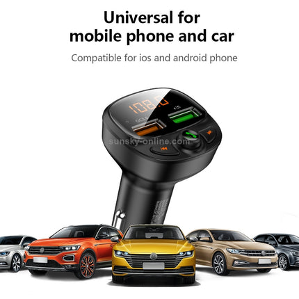 FLOVEME YXF-88 QC 3.0 Dual USB CarBluetooth MP3 Player Car Kit, Support TF
