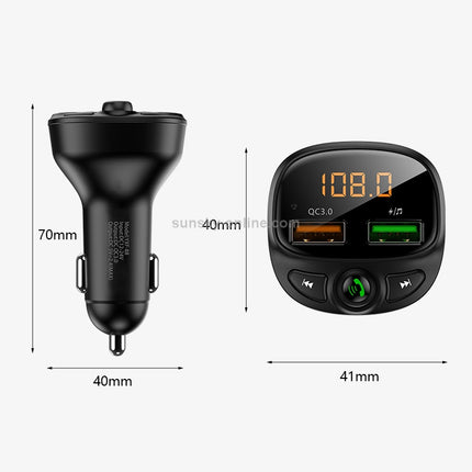FLOVEME YXF-88 QC 3.0 Dual USB CarBluetooth MP3 Player Car Kit, Support TF