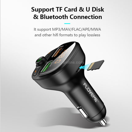 FLOVEME YXF-88 QC 3.0 Dual USB CarBluetooth MP3 Player Car Kit, Support TF