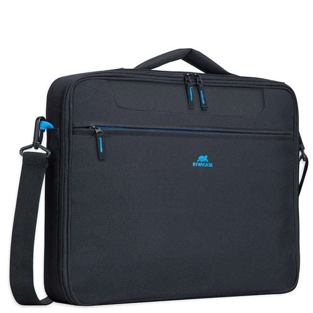 Rivacase Regent Clamshell Carry Bag for 15.6 inch Notebook / Laptop (Black)