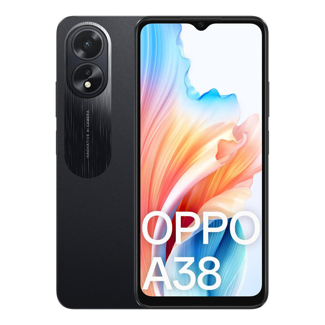 OPPO A38 (Dual Sim, 128GB/4GB, 6.56'', CPH2579) -Glowing Black