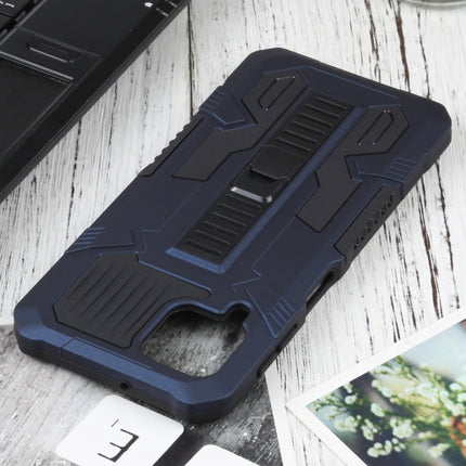 For Samsung Galaxy A22 4G / M32 4G Vanguard Warrior Shockproof with Holder(Cobalt Blue)