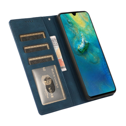 For Samsung Galaxy A02 (EU Version) Fantasy Classic with Holder & Card Slot & Wallet(Blue)