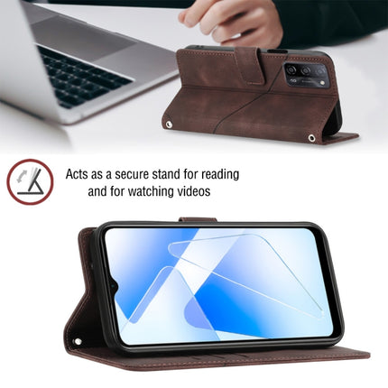 Phone Case For OPPO A55 5G / A54 4G / A16 4G / A16s /A55 4G / A54s / A56 5G /  V11 5G(Brown)