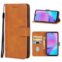Leather Phone Case For Blackview OSCAL C20 / C20 Pro(Brown)