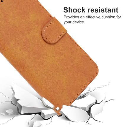Leather Phone Case For Blackview OSCAL C20 / C20 Pro(Brown)
