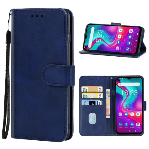 Leather Phone Case For Doogee X96(Blue)