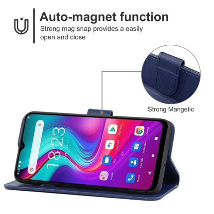 Leather Phone Case For Doogee X96(Blue)