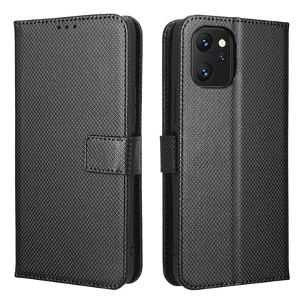 For UMIDIGI Power 7 / Power 7S Diamond Texture Leather Phone Case(Black)