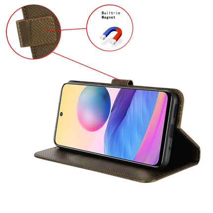 For Blackview OSCAL C80 Diamond Texture Leather Phone Case(Brown)
