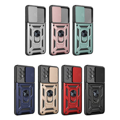 For Samsung Galaxy A13 4G Sliding Camera Cover TPU+PC Phone Case