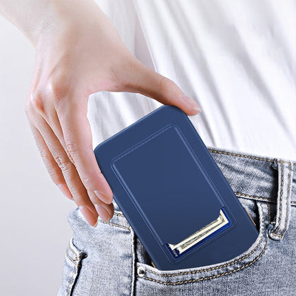 For Samsung Galaxy A23 4G / 5G Skin Feel Card TPU Contrast Color Button Phone Case(Dark Blue)