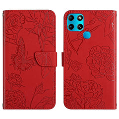 For Infinix Smart 6 Skin-feel Embossed Leather Phone Case