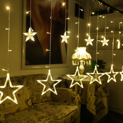 220V EU Plug LED Star Light Christmas lights Indoor/Outdoor Decorative Love Curtains Lamp For Holiday Wedding Party lighting(Colourful)