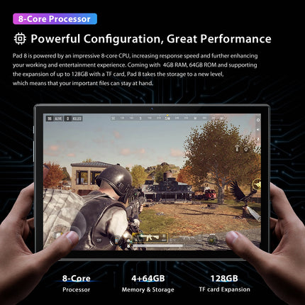 Blackview OSCAL Pad 8, 10.1 inch, 4GB+64GB, Android 11, 4G(Gold)