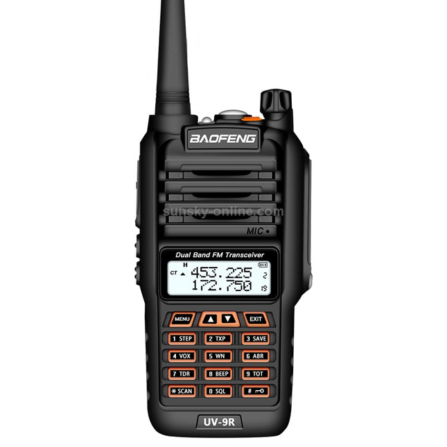 BaoFeng BF-UV9R 5W Waterproof Dual Band Radio Handheld Antenna Walkie Talkie, US Plug