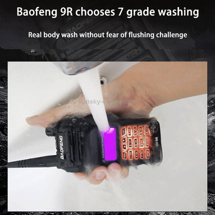 BaoFeng BF-UV9R 5W Waterproof Dual Band Radio Handheld Antenna Walkie Talkie, US Plug