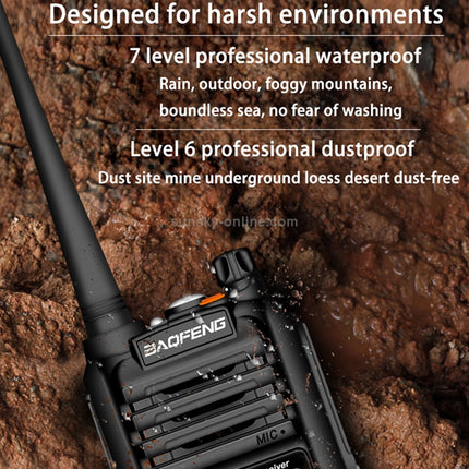 BaoFeng BF-UV9R 5W Waterproof Dual Band Radio Handheld Antenna Walkie Talkie, US Plug