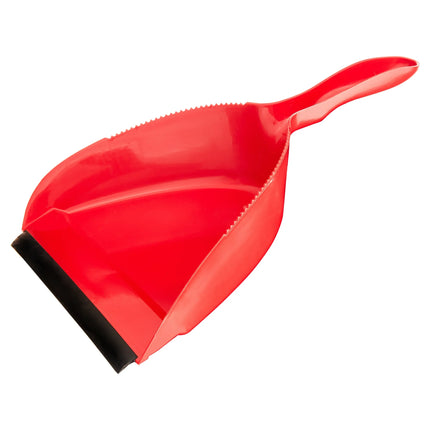 Great Value Dust Broom & Pan, Red