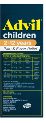 Advil Pain & Fever Suspension 200mL