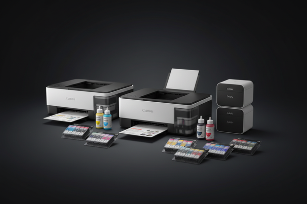 Canon printers and ink dark background 