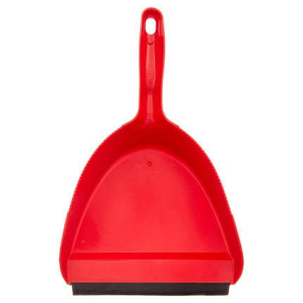 Great Value Dust Broom & Pan, Red