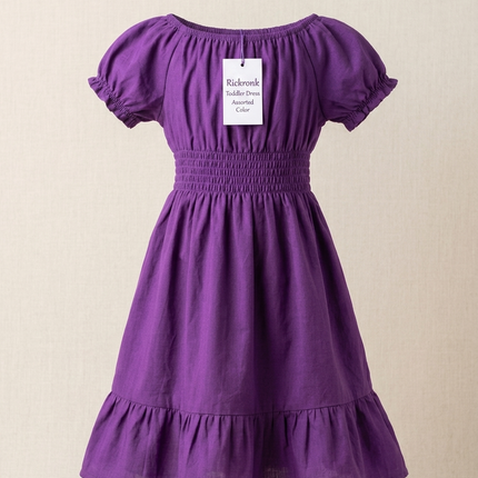 Rickronk Toddler Dress  Assorted Color