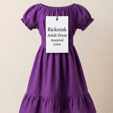 Rickronk Adult Dress Assorted Color