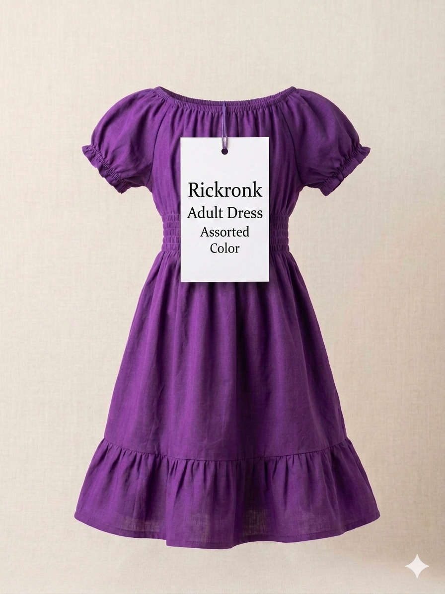 Rickronk Adult Dress Assorted Color