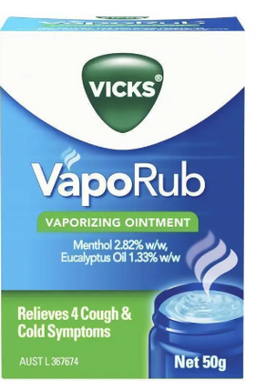 Vicks VapoRub Ointment Decongestant Chest Rub 50g