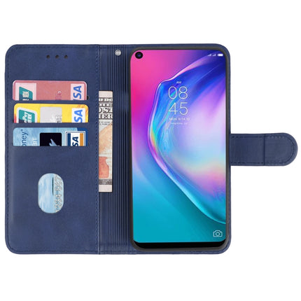 Leather Phone Case For Tecno Pouvoir 4(Blue)