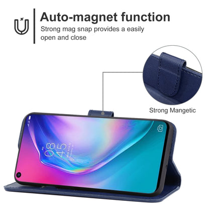 Leather Phone Case For Tecno Pouvoir 4(Blue)