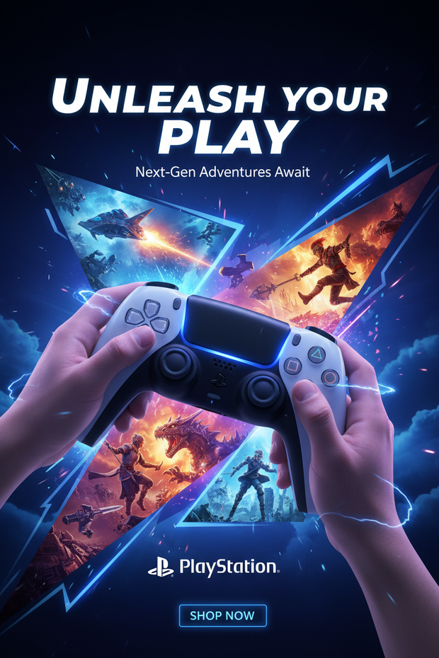 play station game promo image portrait banner 