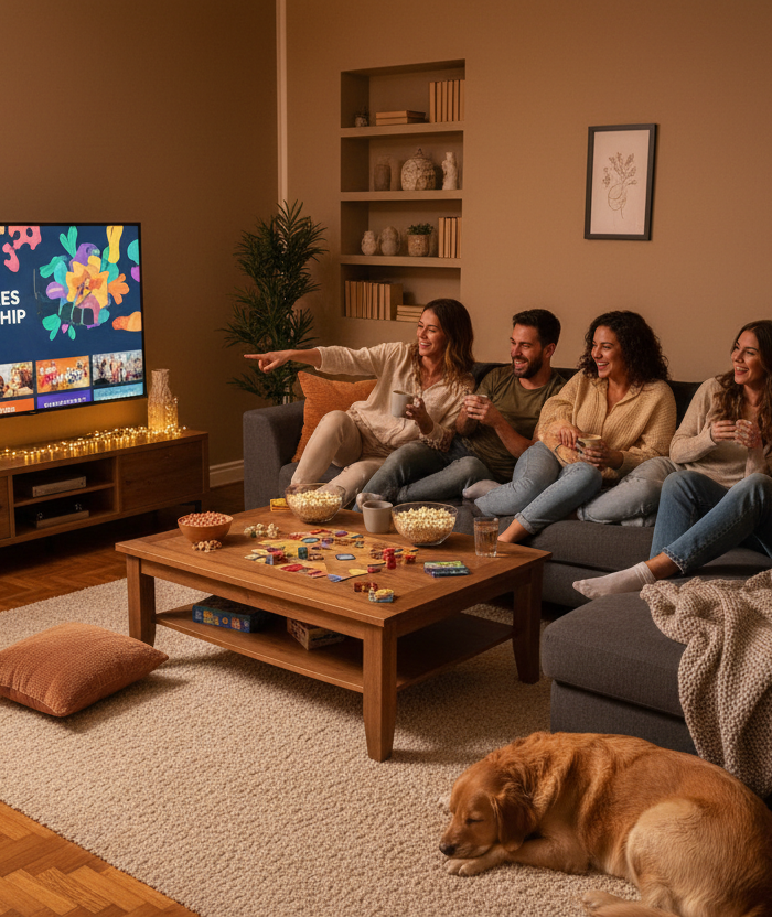 watching smart TV together