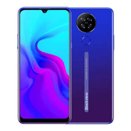 Blackview A80, 2GB+16GB, Quad Rear Cameras, 4200mAh Battery, 6.2 inch Android 10.0 MTK6737V/W Quad Core up to 1.25GHz, Network: 4G, Dual SIM(Gradient Blue)