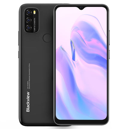 Blackview A70, 3GB+32GB, Face ID & Fingerprint Identification, 5380mAh Battery, 6.517 inch Android 11 SC9863A Octa Core up to 1.6GHz, Network: 4G, Dual SIM(Black)