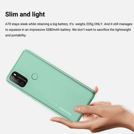 Blackview A70, 3GB+32GB, Face ID & Fingerprint Identification, 5380mAh Battery, 6.517 inch Android 11 SC9863A Octa Core up to 1.6GHz, Network: 4G, Dual SIM(Black)