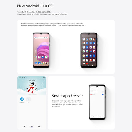 Blackview OSCAL C20, 1GB+32GB, Face Identification, 6.088 inch Android 11 Unisoc SC7731E Quad Core Network: 3G, Dual SIM(Black)